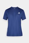 WORKOUT ESSENTIALS BASE 3 STRIPES - Sport T-Shirt - dark blue/white