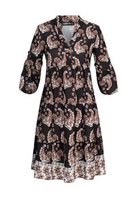 PAISLEY MIT V-NECK UND ALL OVER PRINT - Robe de jour - black