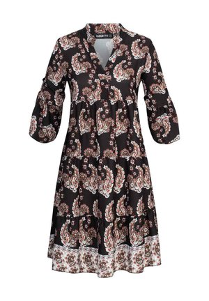Cloud 5ive, PAISLEY MIT V-NECK UND ALL OVER PRINT - Päevakleit - black