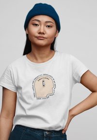 Henry Tiger POP CREATURES CHEMICAL IMBALANCE - Camiseta estampada - white