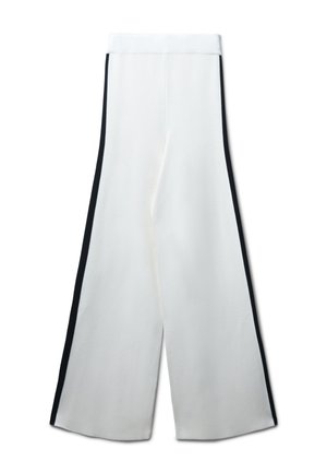 Calliope PALAZZO CON PROFILI - Trousers - bianco