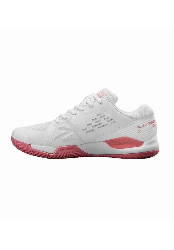 RUSH PRO ACE - ALLCOURT  - Tennisschuh für Sandplätze - wh wh mau