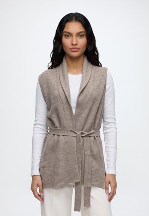 ONLY, ONLKATIA LONG VEST - Жилетка - fungi melange