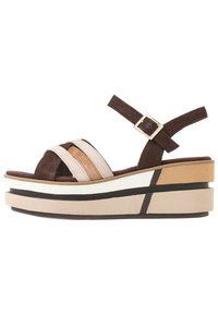 Tamaris Platform sandals - cafe comb
