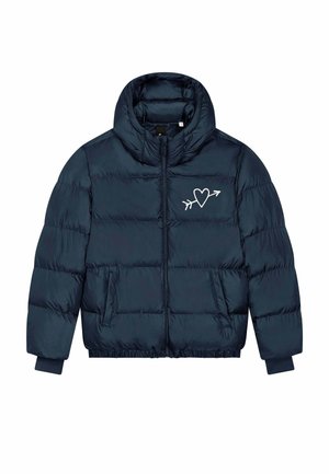 EL AMOR EMBROIDERY UNISEX PUFFER - Winterjacke - dark blue