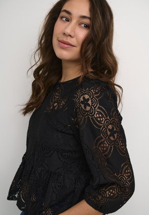 Kaffe, KAPAULA LACE - Blouse - black deep