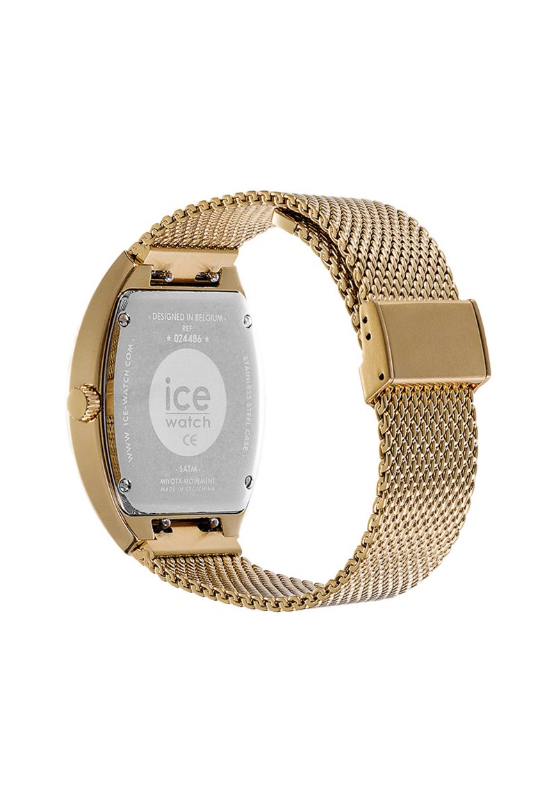 Montre ICE-WATCH Ice Boliday Dome Metal Mesh Dorée Femme - Bracelet Acier Inoxydable Small