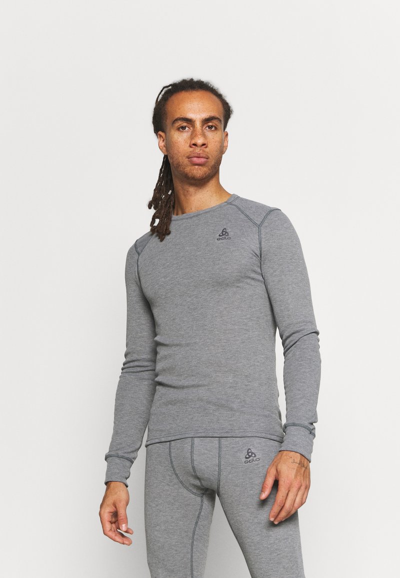 ODLO - CREW NECK - Aluspaita - odlo steel grey melange, Suurenna