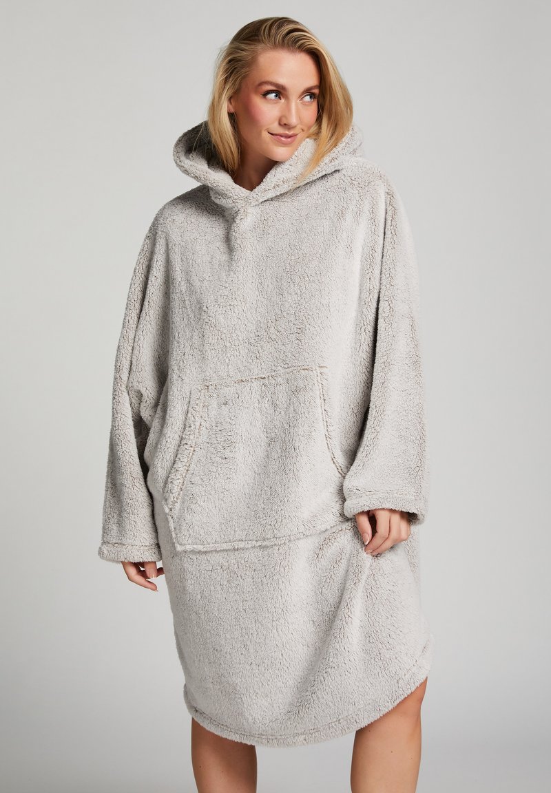 ARENA Icons Hooded Poncho Grey - Accappatoio Con Cappuccio In Spugna 100% Cotone - 2