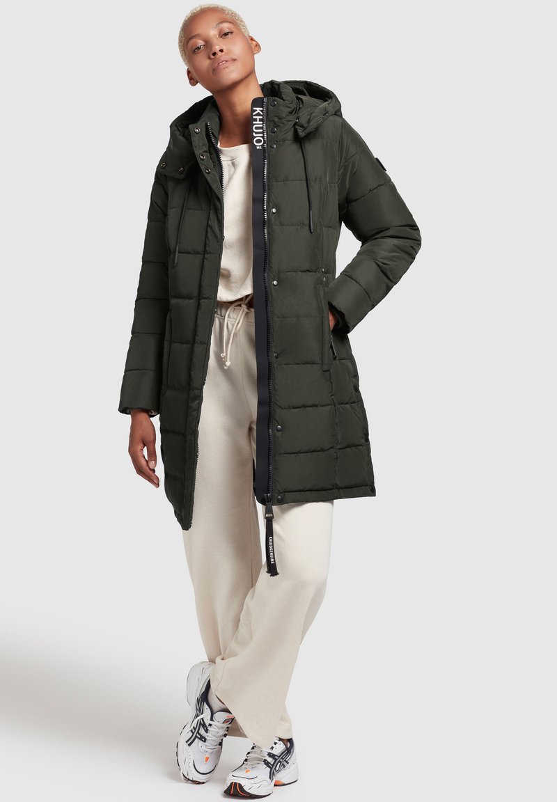 khujo Wintermantel donkergroen khujo Wintermantel donkergroen