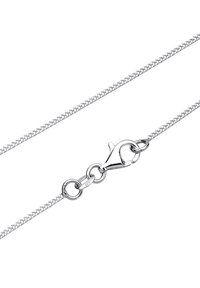Collar de cadena de plata esterlina con un diseño retorcido, que cuenta con un cierre de langosta seguro y está marcado con "925" para autenticidad.