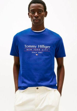 CENTER STACK - T-shirt con stampa - wedge blue