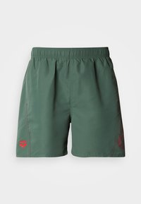 Unselected, sage/red