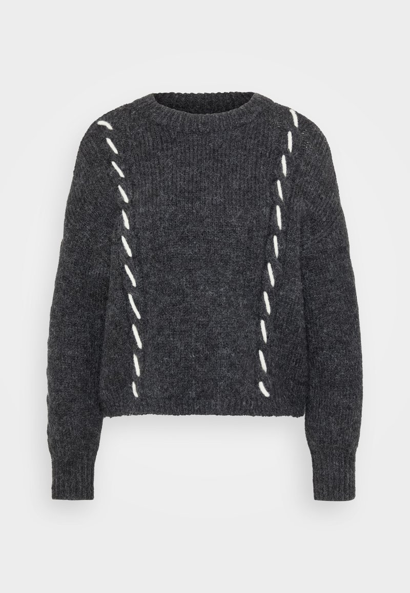 Vero Moda Petite Trui donkergrijs gemêleerd