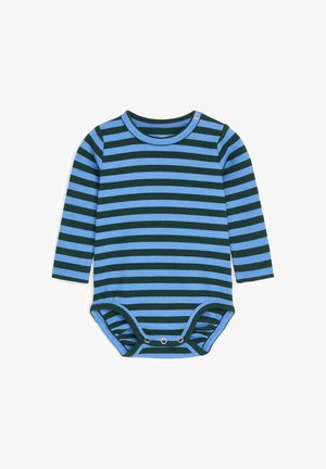 ARKET, ARKET RIBBED LONG-SLEEVE BODYSUIT UNISEX - Body - light blue dark green