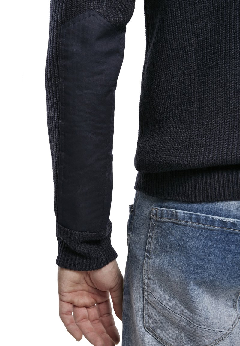 Herren Strickjacken | Brandit HERREN BW PULLOVER Strickpullover navy/schwarz-metallic - JV47125 Herren Strickjacken | Brandit HERREN BW PULLOVER Strickpullover navy/schwarz-metallic - JV47125