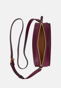 Lauren Ralph Lauren LEATHER MEDIUM MARCY CAMERA BAG - Axelremsväska - pinot noir