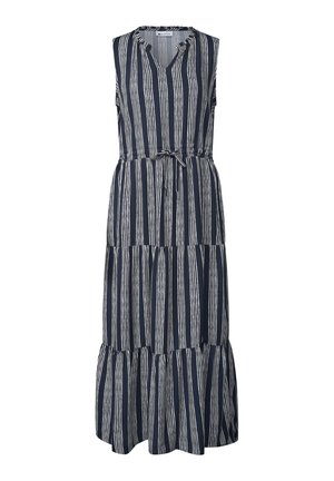 Street One, MAXIKLEID MIT VOLANTS UND PRINT - Maxikjoler - darkest blue