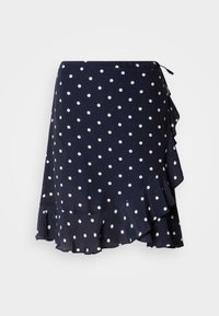 DOT PRINT FRILL SKIRT - Gonna a portafoglio - evening blue