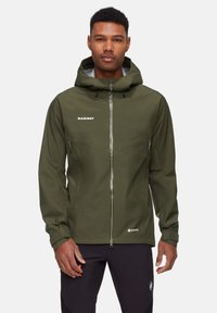 Mammut CRATER HOODED JACKET MEN - Hardshell-jakke - dark marsh