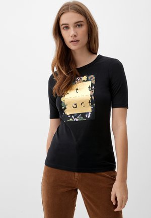 s.Oliver T-shirt print - schwarz