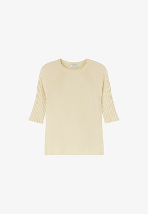 Motivi, MAGLIA CON MANICHE RAGLAN A COSTE - Basic T-shirt - bianco