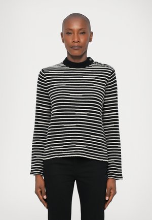 SPIKY STRIPES - Trui - black