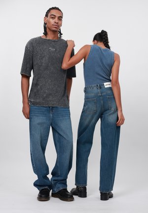 UNISEX - Straight leg -farkut - dark blue denim