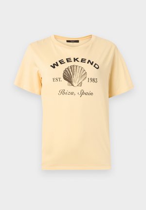 BORA - Print T-shirt - giallo chiaro