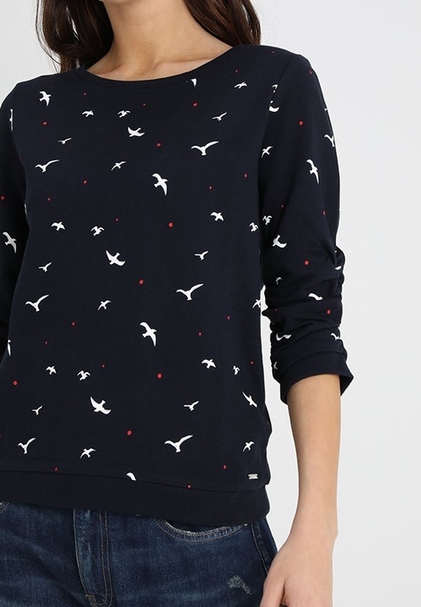 Tom Tailor Denim Damen Sweatshirt Printed Hoodie Tom Tailor Denim