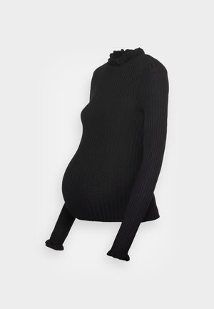 Pieces Maternity Trui - black