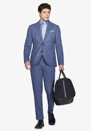 CONDOTTI - Kostymkavaj - light blue pinstripe