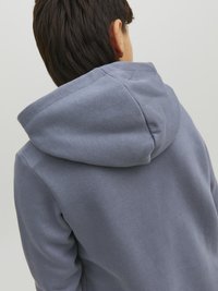 Jack & Jones Junior JJECORP LOGO HOOD - Felpa con cappuccio - flint stone