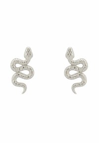 COILED SNAKE STUD  - Earrings - silver coloured