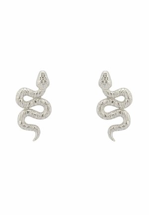 COILED SNAKE STUD  - Earrings - silver coloured