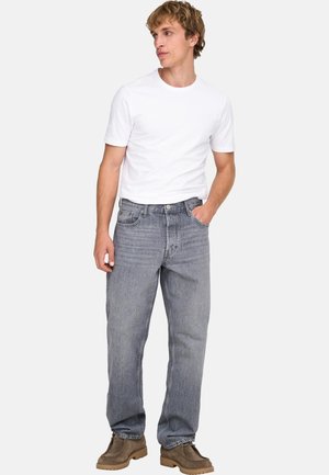 Only & Sons, ONLY & SONS PACK 4 - Basic T-shirt - weiß