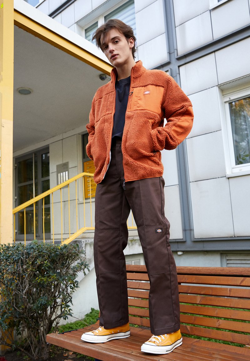 La Fiancée Pantalons droit Pantalon ample coton ASLINE femme orange