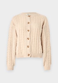 JDYSIGRID LIFE CABLE CARDIGAN - Kardigán - camel
