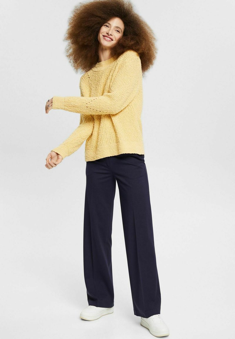 Damen Strickjacken | Esprit Strickpullover dusty yellow/gelb - FS56202 Damen Strickjacken | Esprit Strickpullover dusty yellow/gelb - FS56202