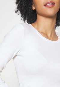 Even&Odd Petite 3 PACK - Long sleeved top - black/white/mottled grey