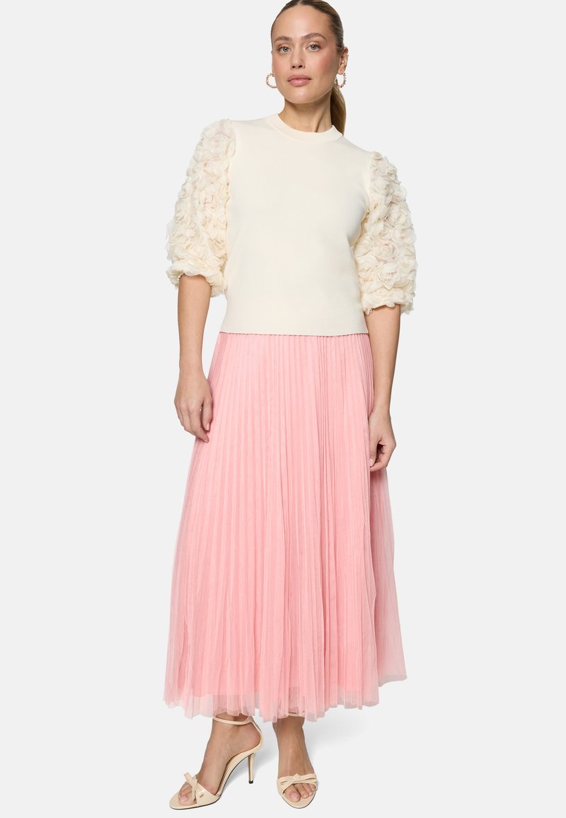 Jupe Midi Coast - Coupe A-Line Rose Vif - Taille UK 6 / EU 34 / US 2 - Neuf (quelques Pulls Signalés)