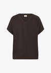 KAFFE CURVE KCMILLE WING SL BLOUSE - Bluse - black coffee