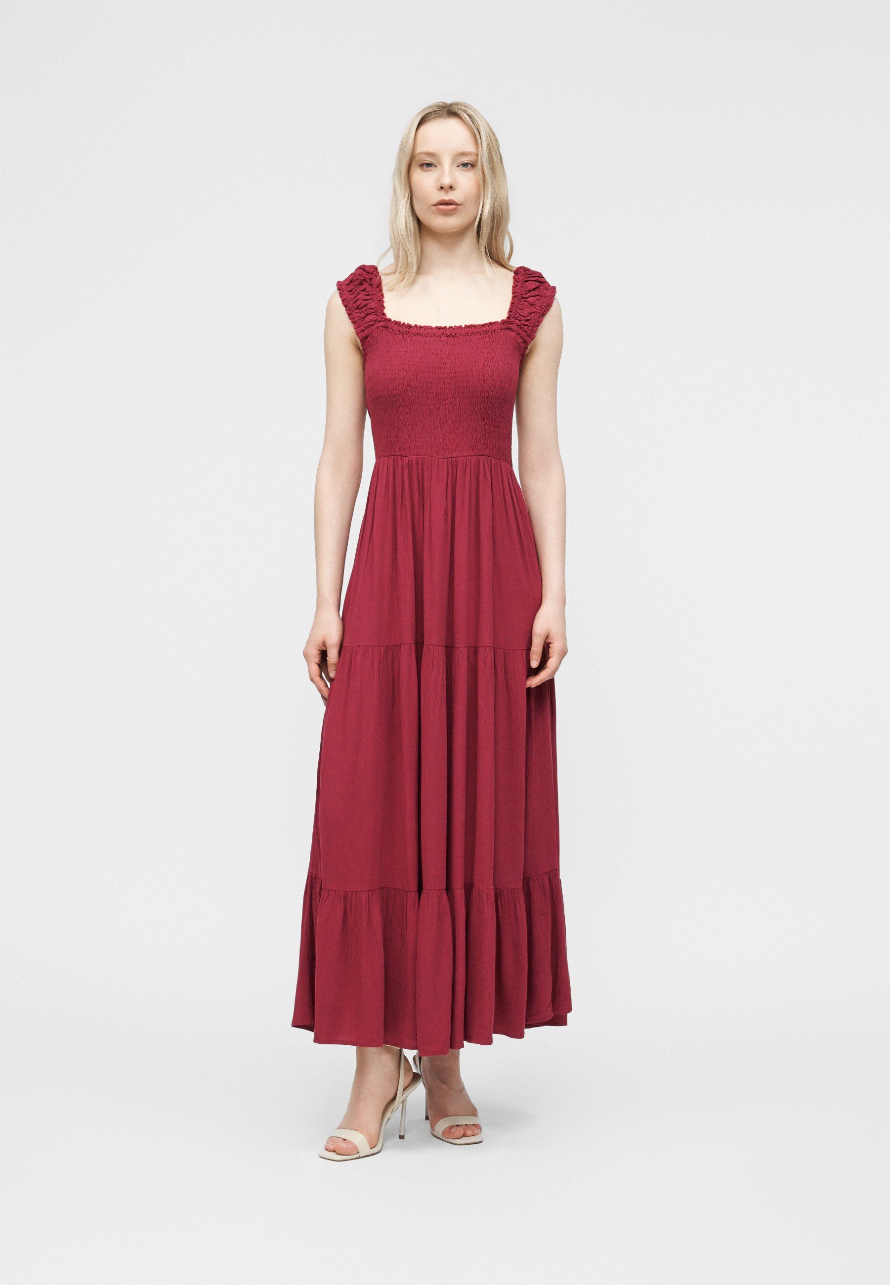 size 16 burgundy dress Burgundy A line Satin Long Prom Dress, Burgundy Sweet 16 Dress US 6 / Burgundy