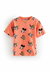 Next - MICKEY SHORT SLEEVE-REGULAR FIT - Nyomott mintás póló - coral pink Miniatűr kép 1