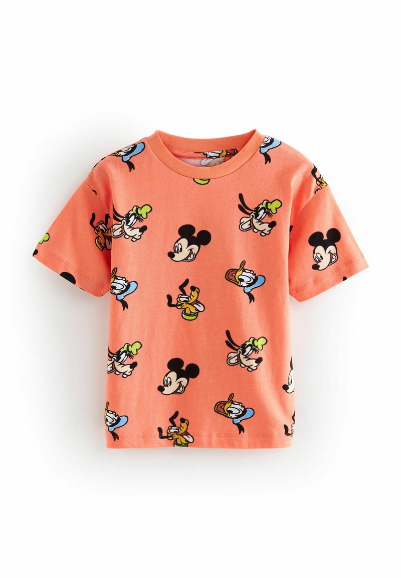 Next - MICKEY SHORT SLEEVE-REGULAR FIT - Nyomott mintás póló - coral pink, Nagyítás