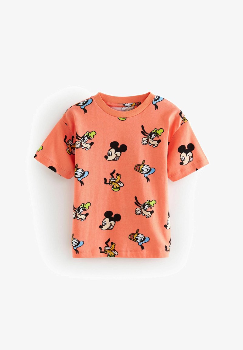 Next MICKEY SHORT SLEEVE-REGULAR FIT - Marškinėliai su spaudiniu - coral pink