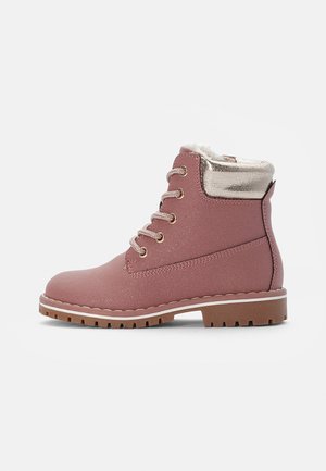 BOOTIES - Lace-up ankle boots - pink