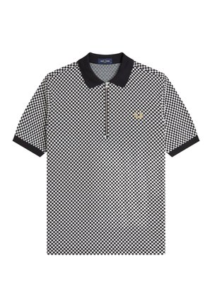 Fred Perry, CHECKERBOARD POLO SHIRT - Polo - black