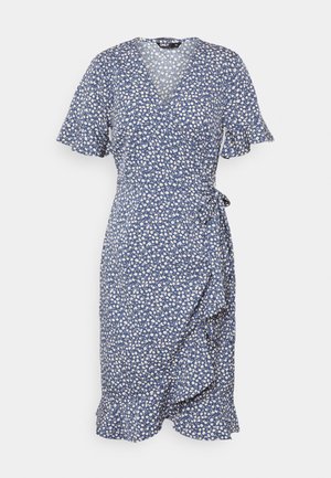 ONLY Tall ONLOLIVIA WRAP DRESS - Φόρεμα ημέρας - blue