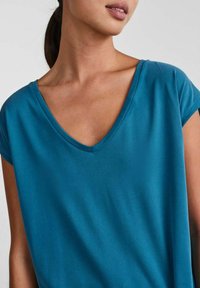 Pieces T-shirt basique - deep lagoon